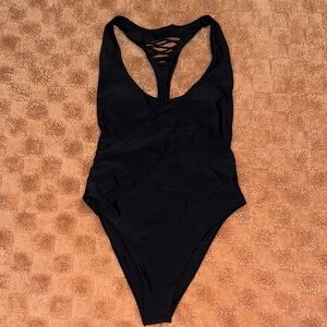 American Eagle Outfitters Black One-Piece Swimsuit